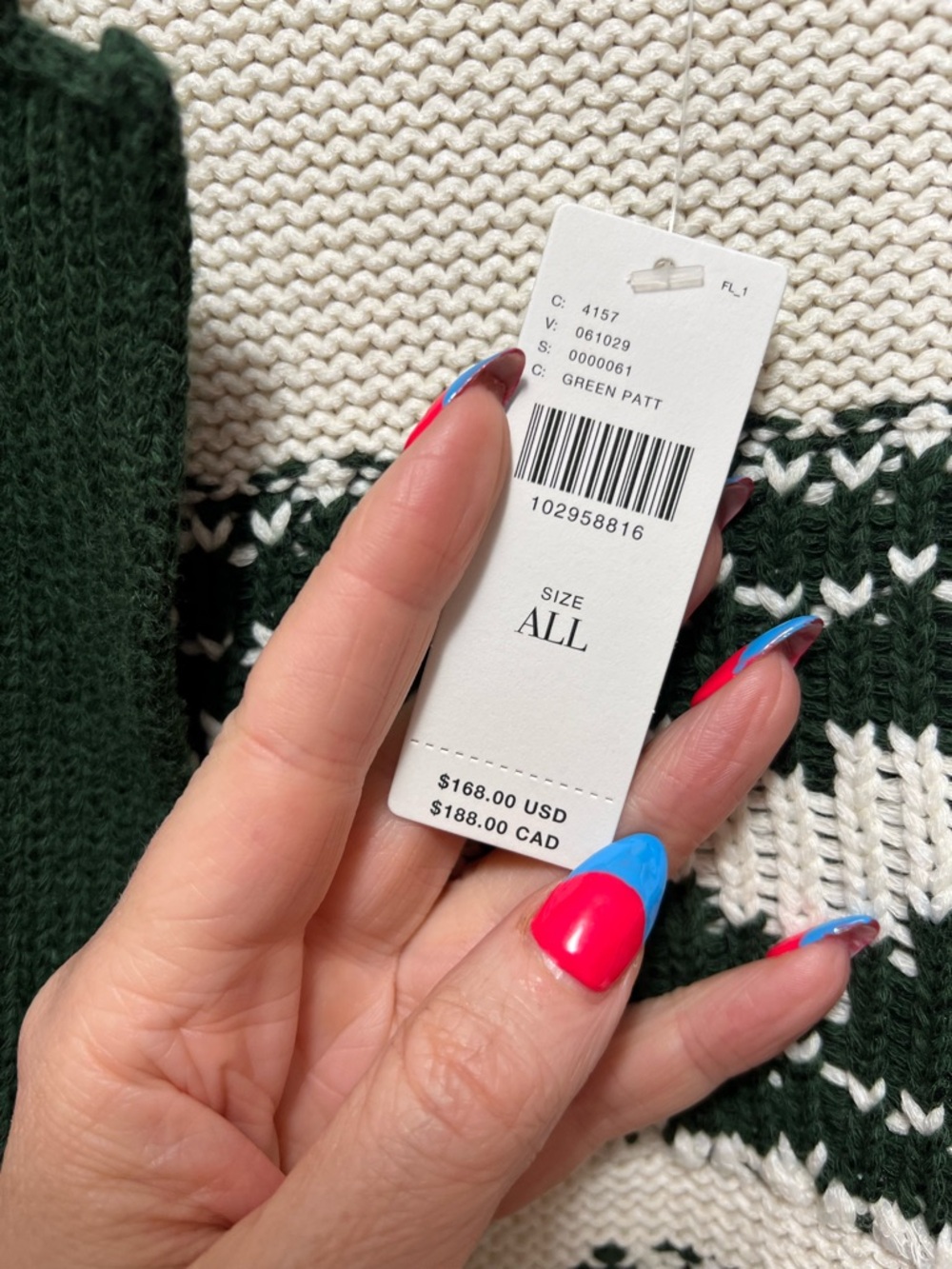 Anthropologie Duck Fair Isle Open Cardigan - Picture 6 of 11